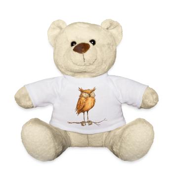 Hibou mystérieux - Nounours - blanc - Devant