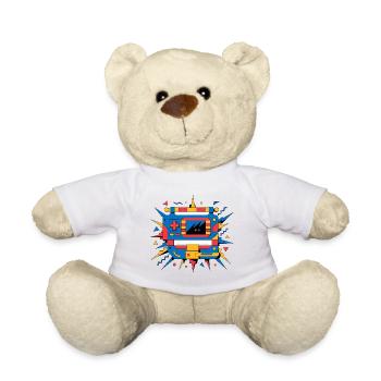 Retro-Neon-Konsole - Teddy - Weiß - Vorne
