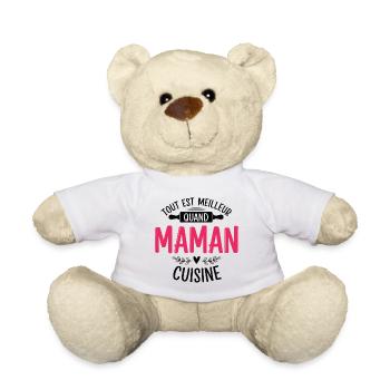 Cadeau pour Maman Cadeau Original - Nounours - blanc - Devant
