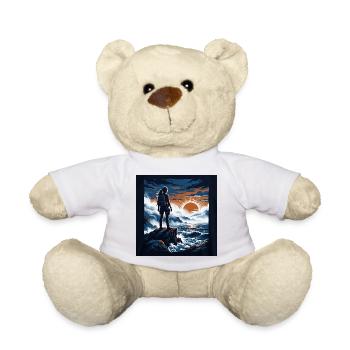 Sunset on the cliff edge - Teddy Bear - white - Front