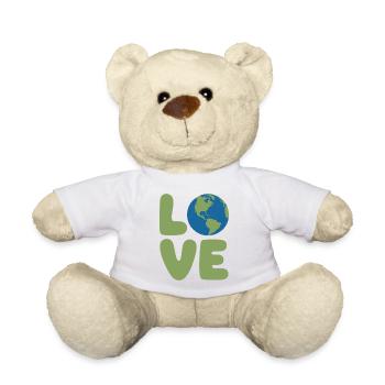 Earth Love Globe Logo - Teddy - Weiß - Vorne