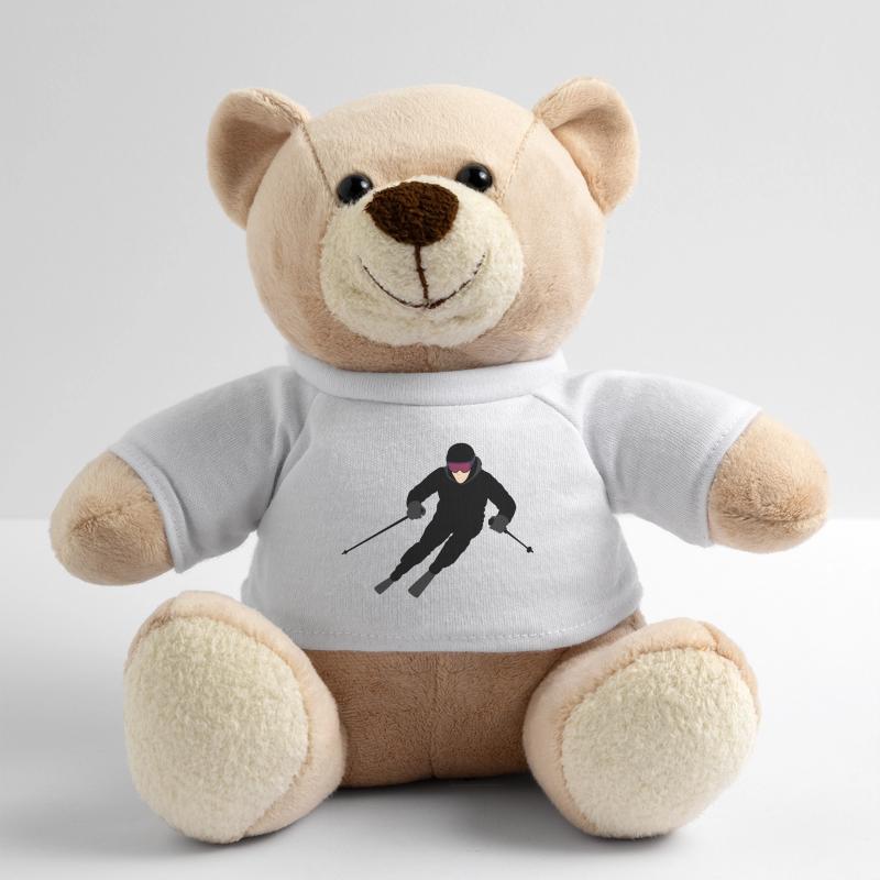 Dynamischer Skifahrer Teddy