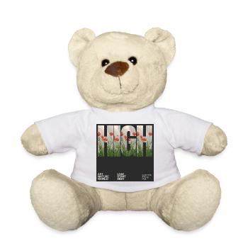 Album cover design on textiles. - Teddy Bear - white - Front