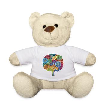 Blooming Coral - Teddy Bear - white - Front