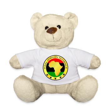 Pan-African Alliance Africa Black Power Roots - Teddy Bear - white - Front