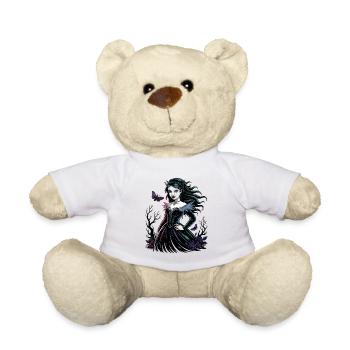 Dame gothique des Fleurs Sombres - Nounours - blanc - Devant