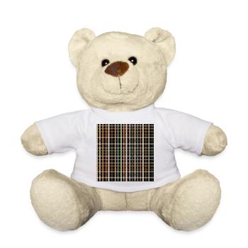 Raster Karo Muster - Teddy - Weiß - Vorne