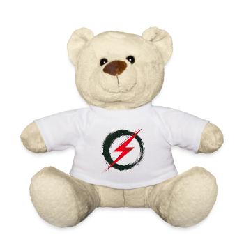 Digital Freedom - Retro Future Art - Teddy Bear - white - Front