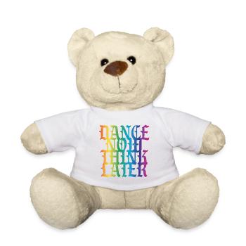 Dance now think later - Teddy Bear - white - Front