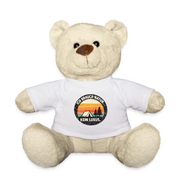 Pure nature No luxury - Teddy Bear - white - Front