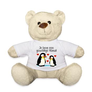 Mama-Kind-Pinguine Muttertag - Teddy - Weiß - Vorne
