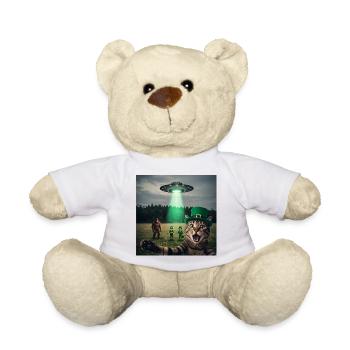 Selfie drôle de chats pour la Saint-Patrick - Nounours - blanc - Devant