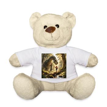 Drachenfreund Begegnung im Wald - Teddy - Weiß - Vorne