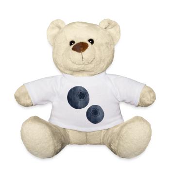 Blaubeeren Aquarell - Teddy - Weiß - Vorne