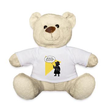 Hello aunt - pick up? Your brother is funny annoying - Teddy Bear - white - Front