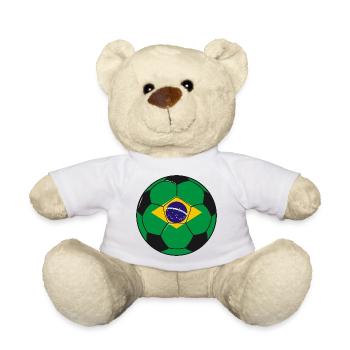 Football_team_Brazil - Teddy Bear - white - Front