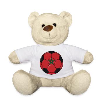 Football_team_Morocco - Nounours - blanc - Devant