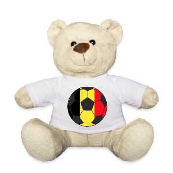 Football_team_Belgium - Nounours - blanc - Devant