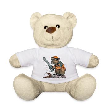 Biber Holzfäller Kettensäge - Teddy - Weiß - Vorne