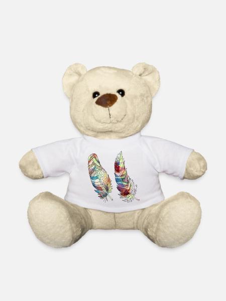 Feder - Teddy - Weiß