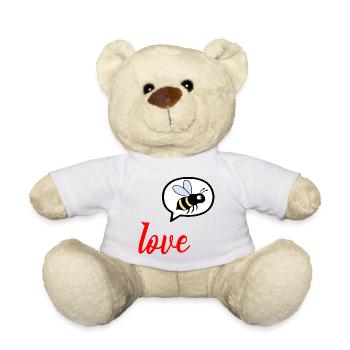 Ich liebe Honeybee Honey - Teddy - Weiß - Vorne