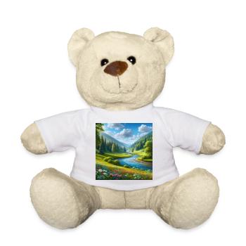 Une belle salle de printemps - Nounours - blanc - Devant