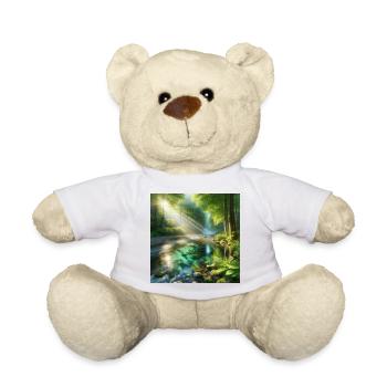 Sunshine in a forest stream - Teddy Bear - white - Front