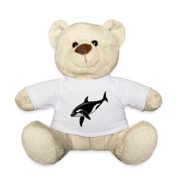 Killer whale - Teddy Bear - white - Front