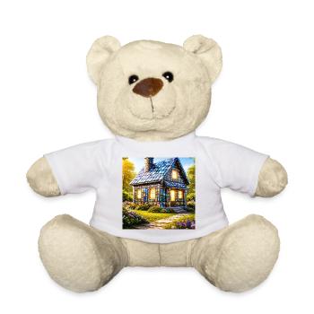 Mosaic Cottage: Buntes Haus - Teddy - Weiß - Vorne