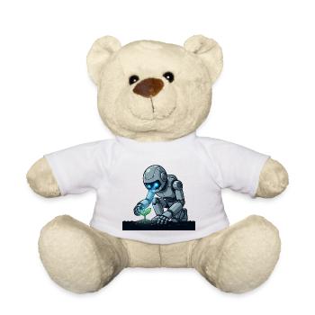 5 Le Robot Botaniste - Nounours - blanc - Devant