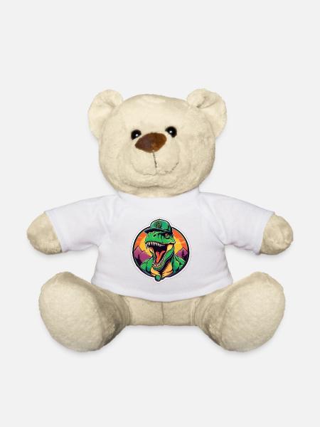 Dinosaure coucher de soleil casque - Nounours - blanc