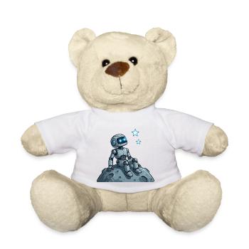 9 The Contemplative Robot - Teddy Bear - white - Front