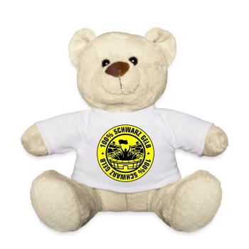 Schwarz Gelb Fans - Teddy - Weiß - Vorne