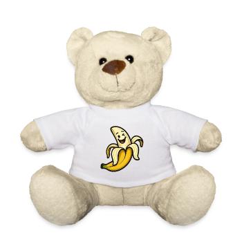 Banane Souriante Rigolote - Nounours - blanc - Devant