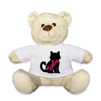 Katzen Tante - Teddy - Weiß - Vorne