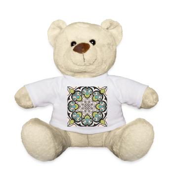 Mandala du printemps - Nounours - blanc - Devant