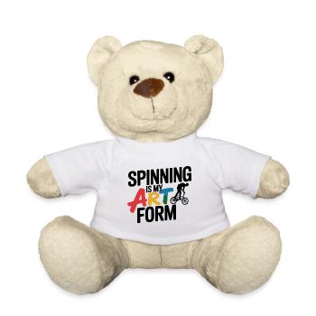 Art artistique du cyclisme - Nounours - blanc - Devant