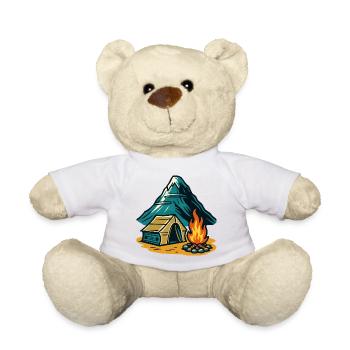 Mountain camping fire pit - Teddy Bear - white - Front