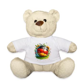 Deutschland Fussball Ball Landschaft - Teddy - Weiß - Vorne