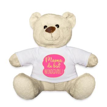 Wundervolle Mama Muttertag - Teddy - Weiß - Vorne