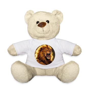 Lion Rugissant Blaze - Nounours - blanc - Devant