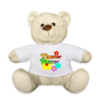 Flower Power  - Teddy - Weiß - Vorne