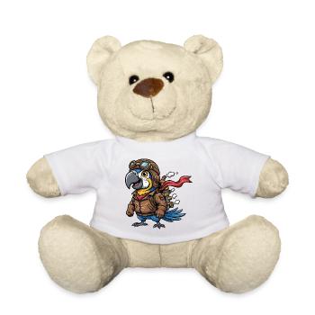 Parrot Aviator Steampunk Flugabenteuer - Teddy - Weiß - Vorne
