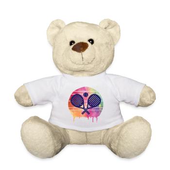 Padel Sport - Teddy Bear - white - Front