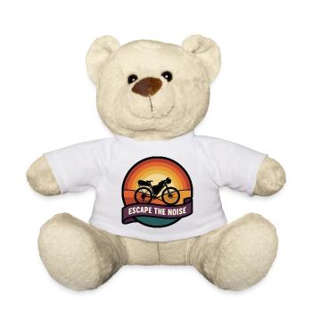 Escape the Noise Gravel Bike Sunset Badge - Nounours - blanc - Devant