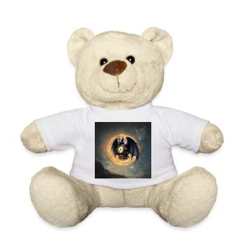 Steampunk Winged Watch - Teddy Bear - white - Front