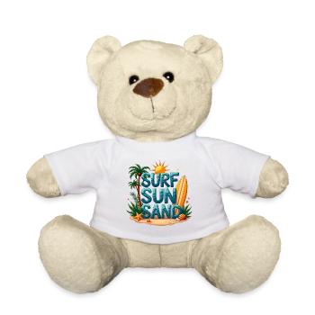 Surfen Sonne Sand Strand Design - Teddy - Weiß - Vorne