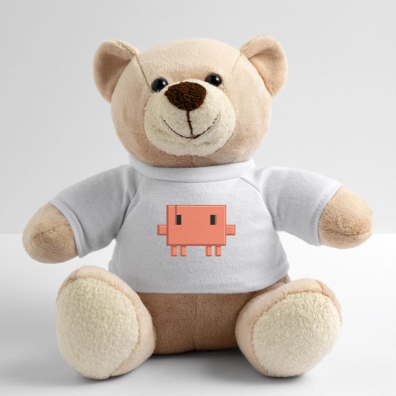 Claude Code Pixel AI Mascot Dev Sticker Teddy Bear