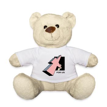Für uns - Teddy - Weiß - Vorne