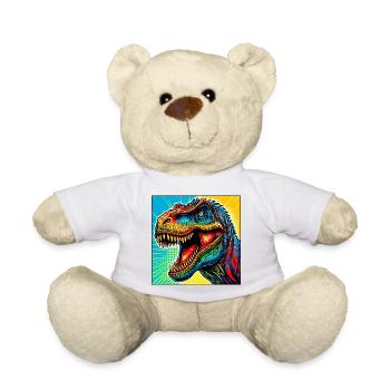 dinosaure - Nounours - blanc - Devant